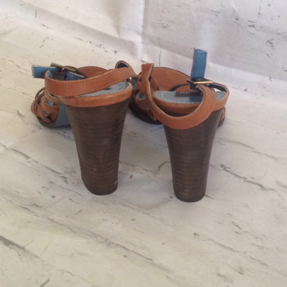 Biala Brown Heeled Sandal - Picture 3 of 5